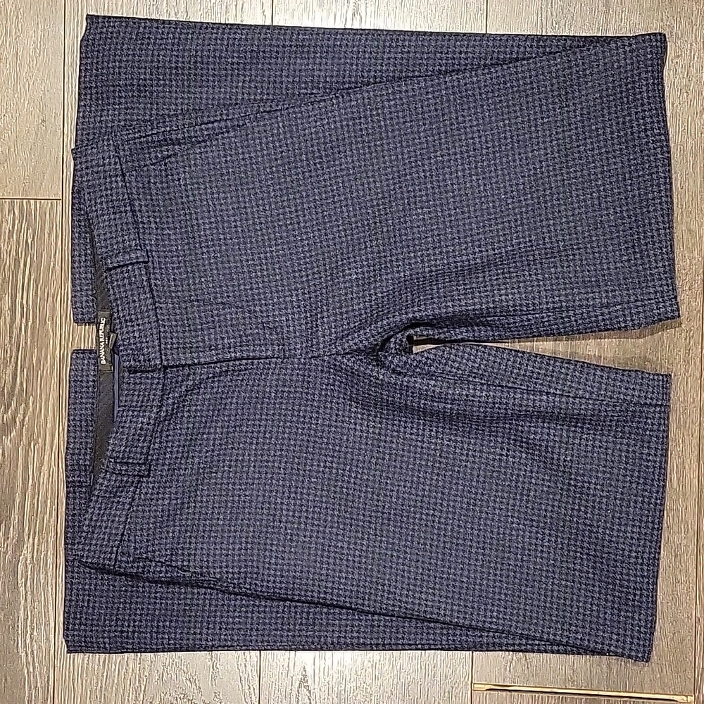 ❤️ BANANA REPUBLIC WOOL HOUNDSTOOTH WIDE LEG PANTS/TROUSERS, 2 (26)
